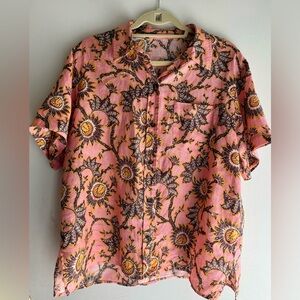 A.L.C. Henry print linen shirt (no tags) size medium